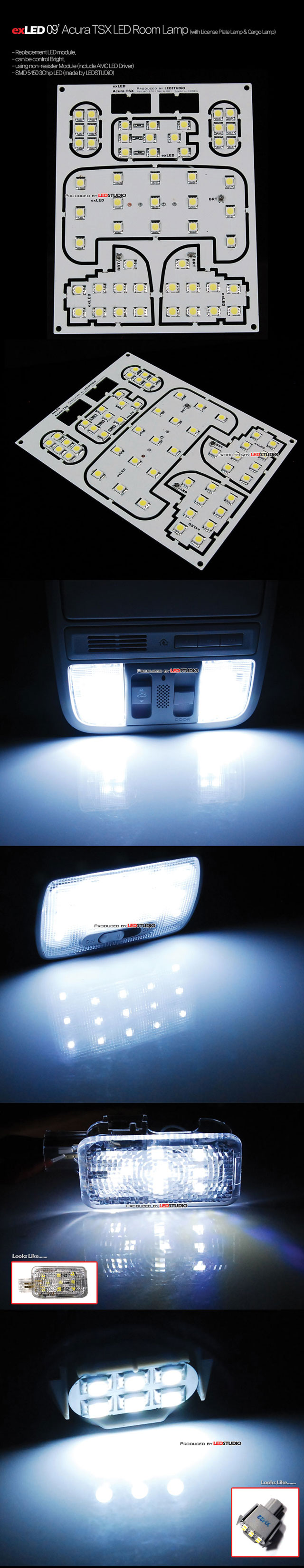 ĐÈN TRẦN LED ACURA TSX 2009