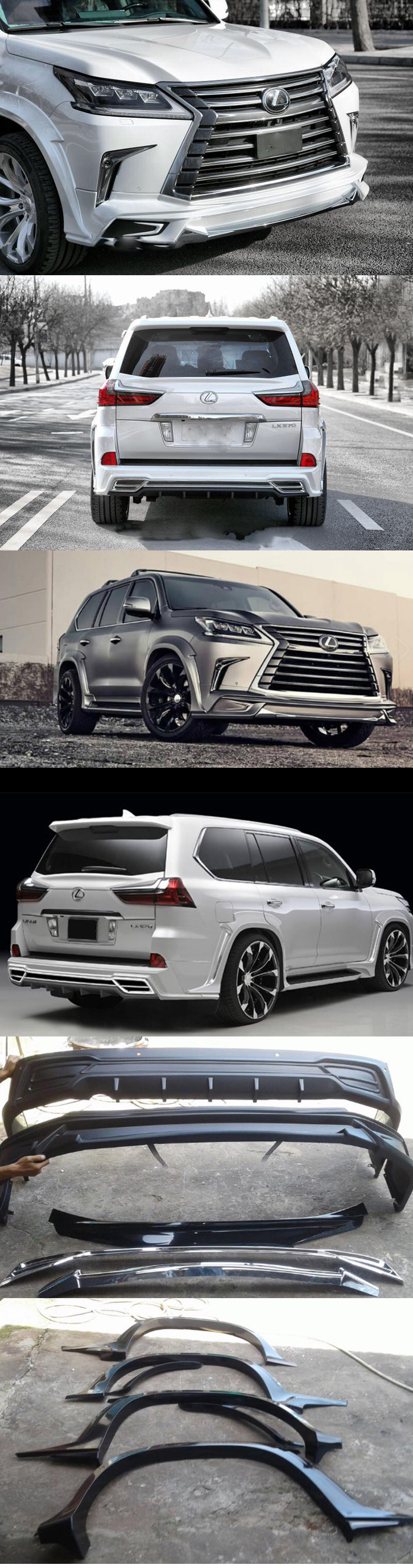 BODY LIP LEXUS LX570 2016 MẪU WALD