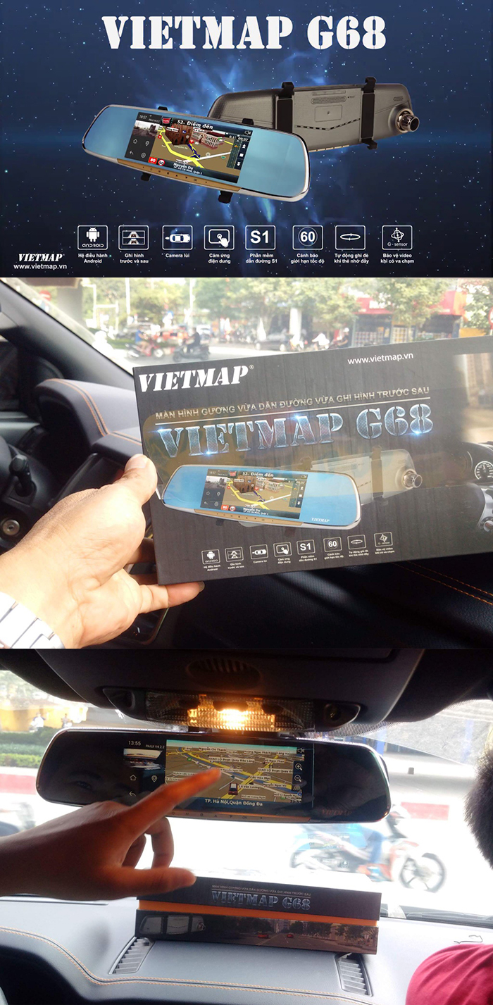 CAMERA HÀNH TRÌNH, DẪN ĐƯỜNG G68 VIETMAP