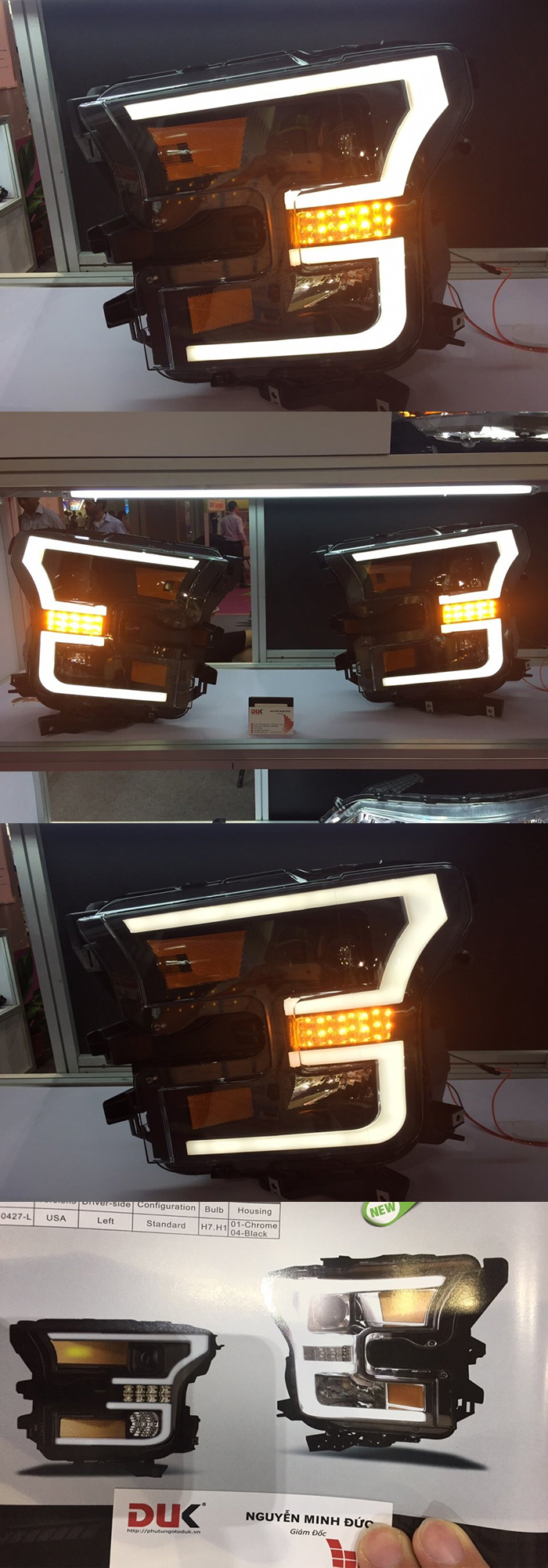 ĐÈN PHA NGUYÊN BỘ ĐỘ LED XE FORD F150