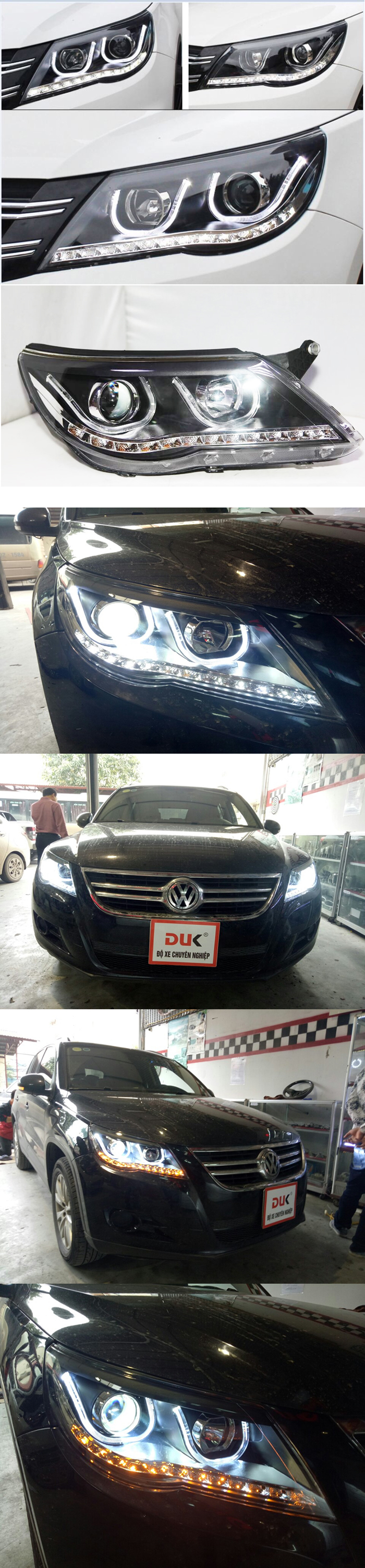 ĐÈN PHA LED NGUYÊN BỘ CHO XE TIGUAN