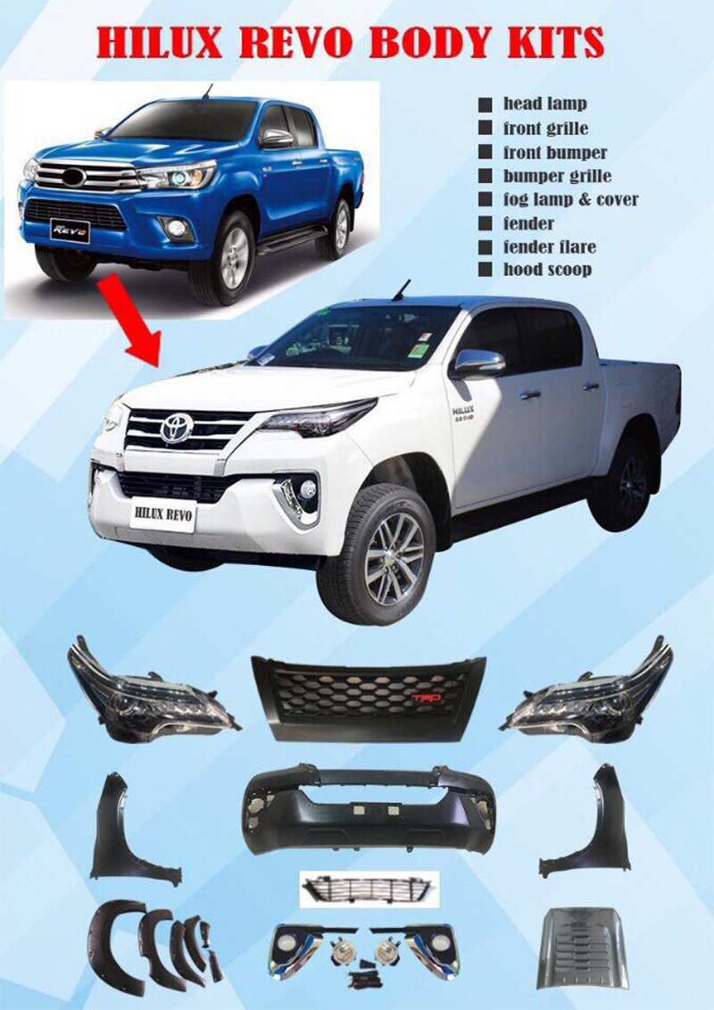 NÂNG CẤP HILUX 2016 (REVO) THÀNH FORTUNER