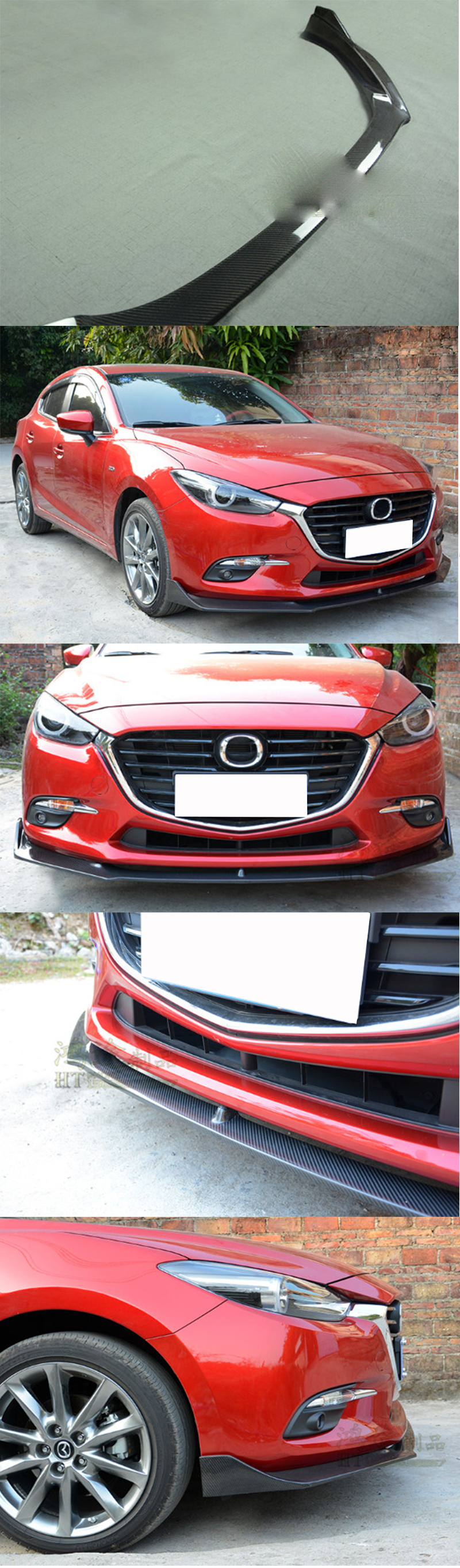 LIP TRƯỚC CARBON MAZDA 3 2014 - 2017