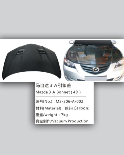 NẮP CAPO CARBON MẪU A MAZDA 3