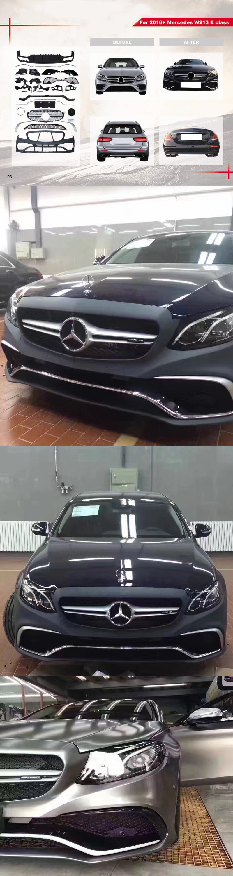 BODY KIT MERCEDES W213 MẪU AMG