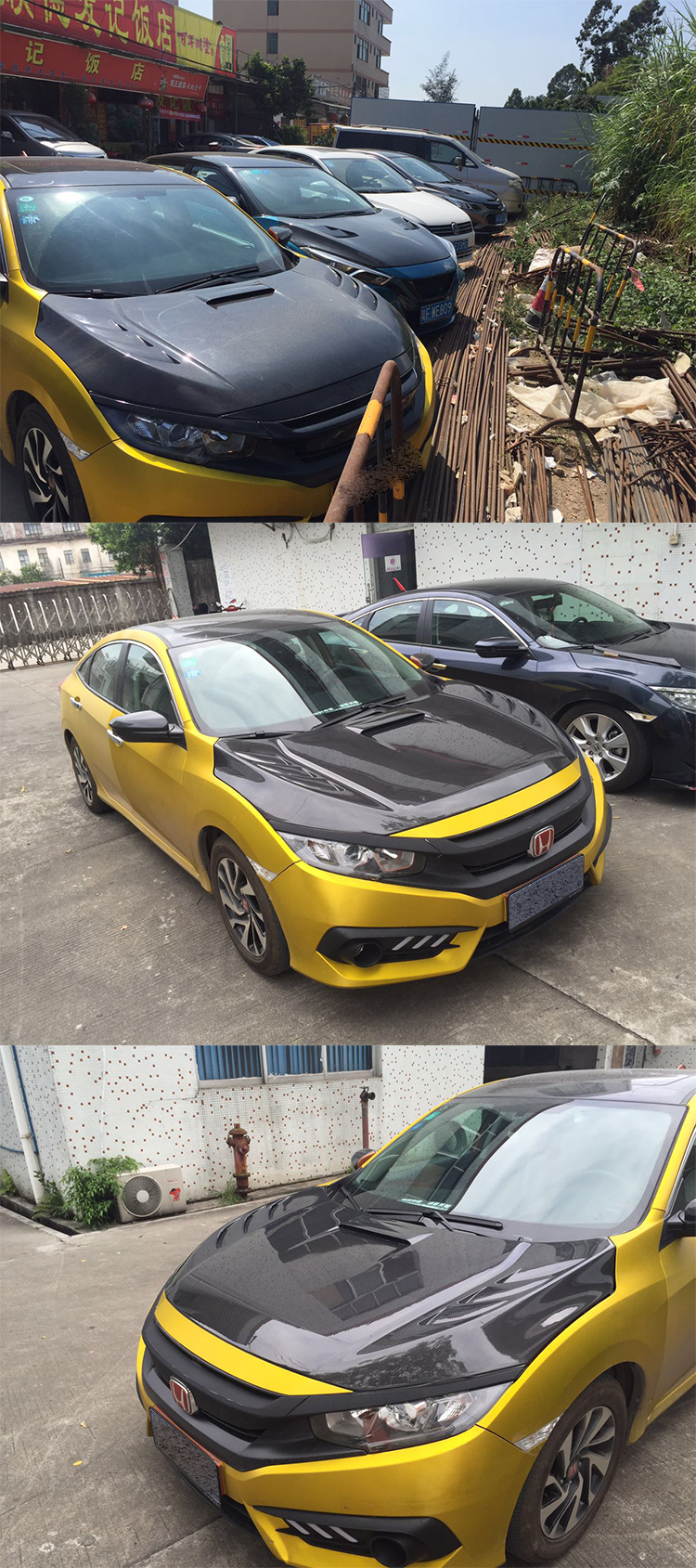 NẮP CAPO CARBON HONDA CIVIC 2018 MẪU 2