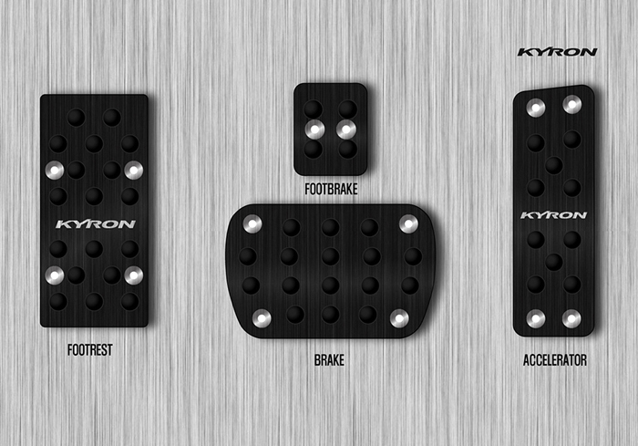 ỐP PEDAL MÀU ĐEN KYRON