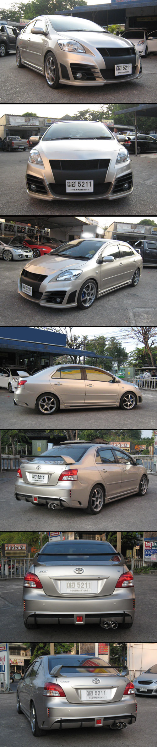 BODY KIT TOYOTA VIOS 2007 MẪU OPTIMUS