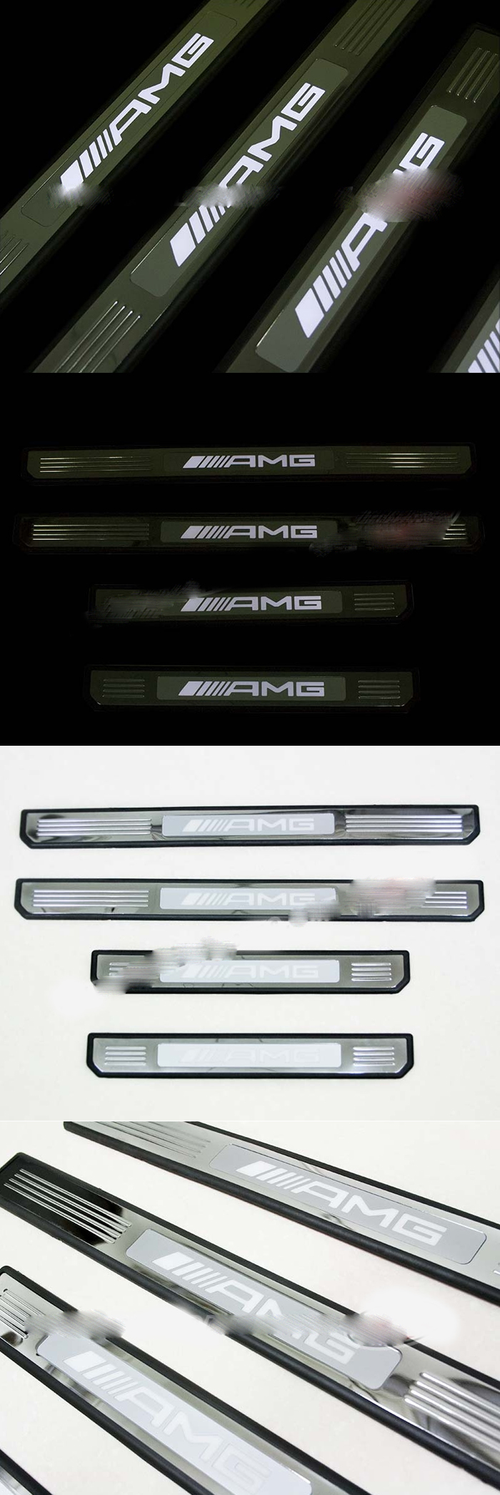 VIỀN BẬC CỬA CÓ LED CHO W212 MẪU AMG