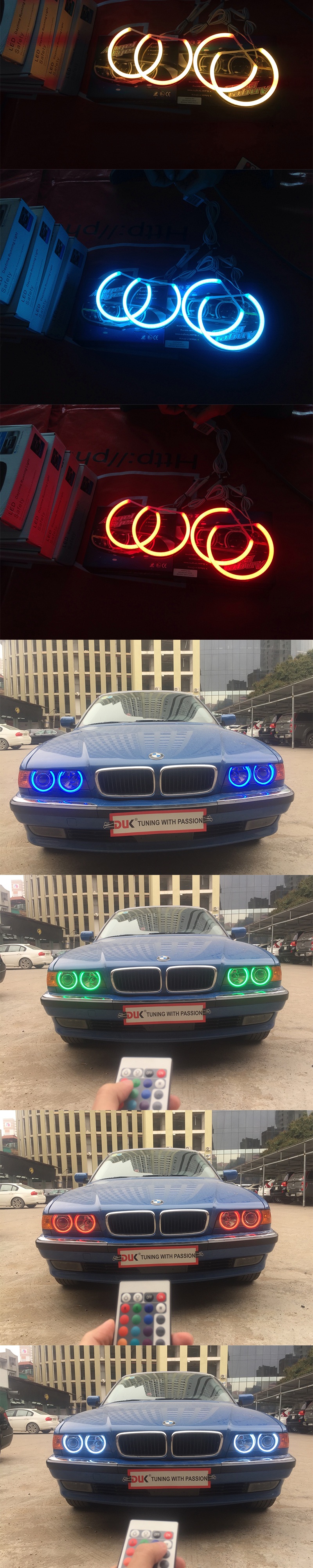 VÒNG ANGEL EYES - RGB BMW E36 / E38 / E39 / E46 PROJECTOR