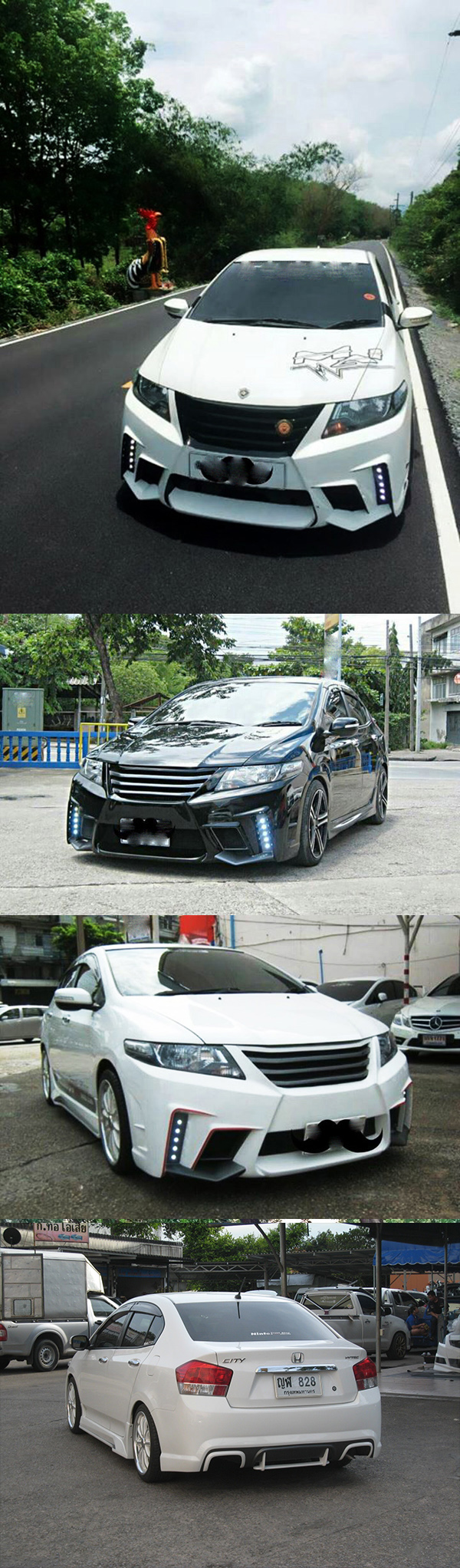 BỘ BODY KIT CHO HONDA CITY 2010-2012 MẪU NT1